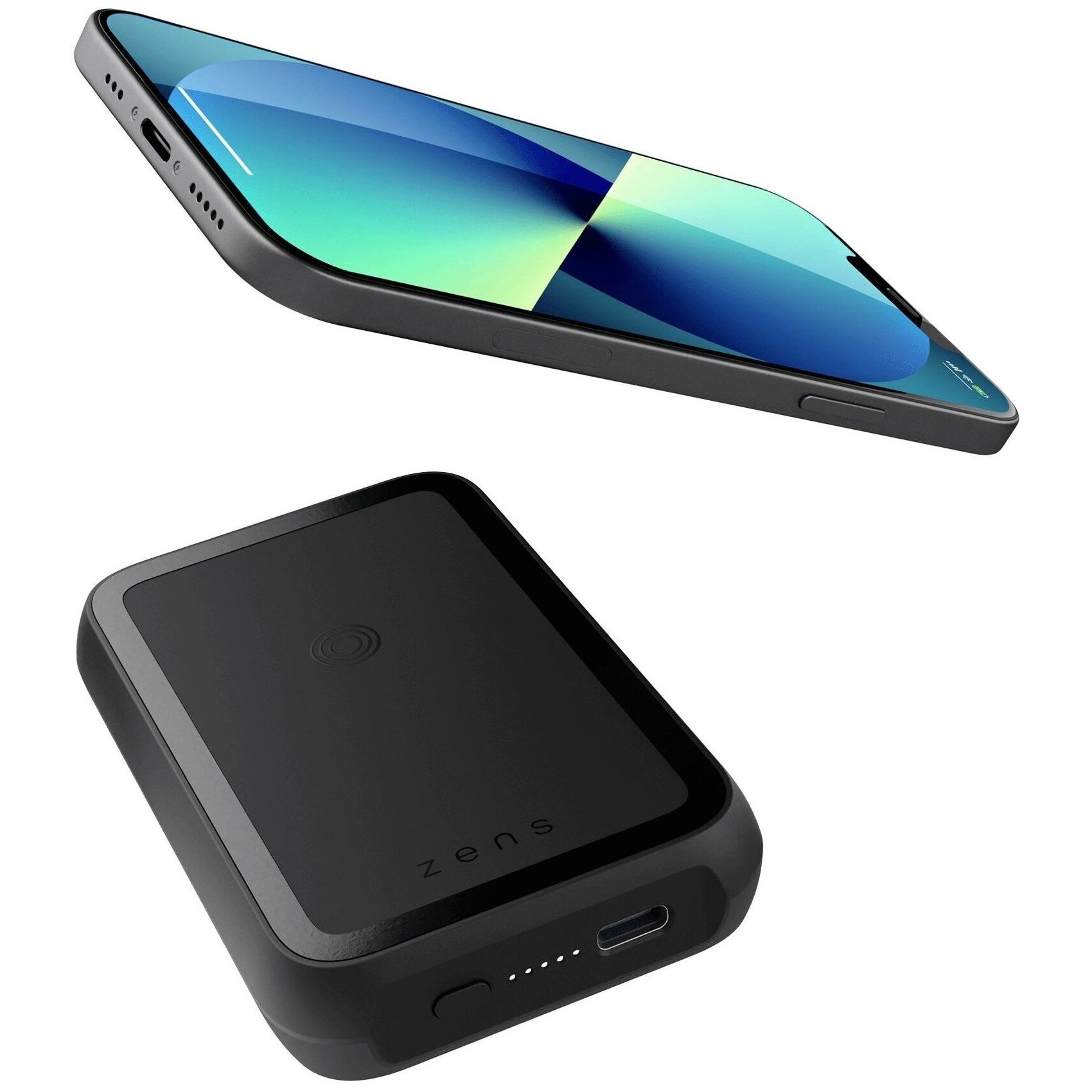 Купить Внешний аккумулятор ZENS Magnetic wireless powerbank 4000 mAh со  встроенной подставкой, черный в Крыму, цены, отзывы, характеристики |  Микролайн