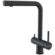  Смеситель для кухни KUCHENSTERN Fokus-FS 401BL40 нерж, черный 