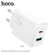  СЗУ HOCO N69 Nuevo PD20W+QC3.0 белый 