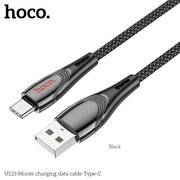  Дата-кабель HOCO U133 Monte Type-C черный 