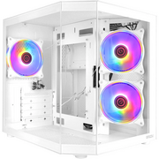  Корпус Ginzzu V290 White 3*Fan 12LD4 