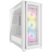  Корпус Corsair iCUE 5000D RGB Airflow (CC-9011243-WW) без БП, White, Midi-Tower, TG, 3x120mm 2xUSB-A 3.2, 1xUSB Type-C, E-ATX, ATX, mITX 
