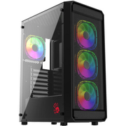  Корпус Bloody BD-CC114F черный без БП ATX 4x120mm 1xUSB2.0 1xUSB3.0 audio bott PSU 