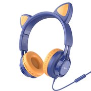  УЦ Наушники полноразмерные HOCO W36 Cat ear headphones with mic, pink (плохая упаковка) 