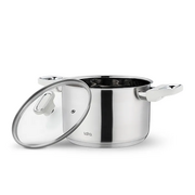  Кастрюля LARA LR02-256 Флора нерж 