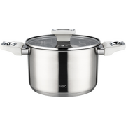  Кастрюля LARA LR02-258 Флора нерж 