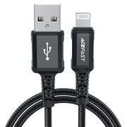  Кабель ACEFAST C4-02 USB-A to Lightning aluminum alloy charging data cable (1.8m) Black 