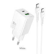  СЗУ HOCO N71 Nuevo PD30W+QC3.0 C to C белый 