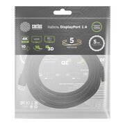  Кабель аудио-видео Cactus CS-DP-DP-1.4-5 DisplayPort(m)/DisplayPort(m) 5м позолоч.конт. черный 