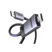  Кабель UGREEN DP115 (80395) DisplayPort to HDMI 8K 60Hz Cable 1m Gray 