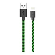  Дата-кабель PERO DC-04 8-pin Lightning, 2А, 1м Green-black 