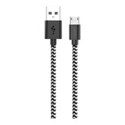  Дата-кабель PERO DC-04 micro-USB, 2А, 2м Silver-black 
