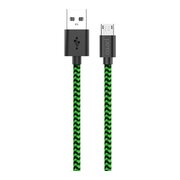  Дата-кабель PERO DC-04 micro-USB, 2А, 2м Green-black 