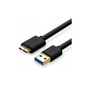  Кабель UGREEN US130 (10843) USB 3.0 A Male to Micro USB 3.0 Male Cable 2m Black 