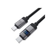  Кабель ACEFAST AF-C15-03-BK USB-C To USB-C Zinc Alloy Digital Display Braided Charging Data Cable Black 