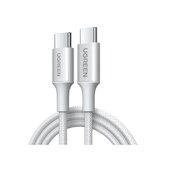  Кабель UGREEN L501 (65248) 60W USB-C to USB-C PD Fast Charging Braided Cable 3A Max 2m Titanium-like Colo 