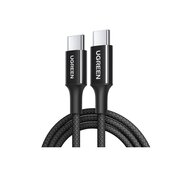  Кабель UGREEN L501 (65245) 60W USB-C to USB-C PD Fast Charging Braided Cable 3A Max 2m Black 