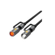  Кабель ACEFAST AF-J4-BK Multi-Function Charging Data Cable USB-C+ Led Light + Cigarette Lighter Black 