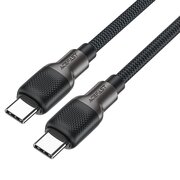  Дата-кабель ACEFAST C10-03 USB-C to USB-C silicone braid charging data cable 1,2м черный 