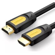  Кабель UGREEN HD101 10115 HDMI Male To Male Round Cable 1m Yellow/Black 