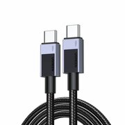  Кабель UGREEN L512 (35985) USB-C 2.0 to USB-C 2.0 PD Fast Charging 5A Cable 0.5m Black/Gray 