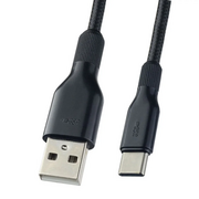  Кабель Perfeo U4907 USB2.0 A вилка - USB Type-C вилка силикон черный 1м 