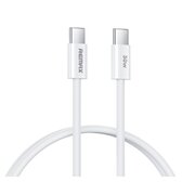  Дата-кабель REMAX RC-C010 C-C Chelectricy Series 30W PD Fast Charging Braided Data Cable белый 