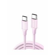  Кабель UGREEN US264 (65124) 60W USB-C 2.0 Male To USB-C 2.0 Male 3A Data Cable 1m Pink 