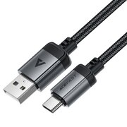  Кабель ACEFAST AF-C20-04-BK USB-A To USB-C Aluminum Alloy Charging Data Cable Black 