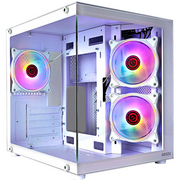 Корпус Ginzzu V250 White 3*Fan 12LD4 