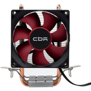  Кулер CBR CBR-CC-2800-PWM, Al+Cu, 2 heat pipes, Socket 775/1155/1156/1150/1151/1200/1700/940/AM2/АМ2+/АМ3/AM3+/FM1/FM2/AM4/AM5, TDP 95W 
