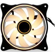  Кулер HSPD FN027R (FN027R-120BK-ARGB) Black (120x120x25mm, 4-pin PWM, ARGB, 48.6CFM, 30.1dBA, 1500RPM 
