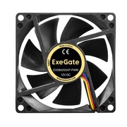  Вентилятор ExeGate EX08025S4P-PWM EX297045RUS 12В DC (80x80x25 мм, Sleeve bearing (подшипник скольжения), 4pin, PWM, 0-2300 RPM, 0-23dBA) 