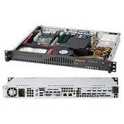 Корпус SuperMicro CSE-512-200B 14" D, 1U W/Front USB,High-Efficiency 200W, Black 