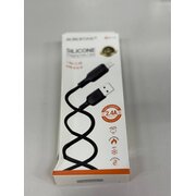  УЦ Дата-кабель BOROFONE BX113 Lenny silicone charging data cable iP(L=1M) black (плохая упаковка) 