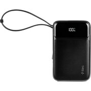  Внешний аккумулятор TTEC 2BB215S ReCharger Pro LCD 10000mAh PD 22.5W USB-A/C Lightning/USB-C Built-in Cable Powerbank Black 