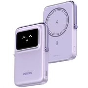  Внешний аккумулятор UGREEN PB572 (45328) UNO 10000mAh Mini Magnetic Wireless Robot 20W Power Bank With Hoder Purple 