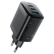  Зарядное устройство ACEFAST AF-A108-BK PD67W Gan 2*USB-C+USB-A Charger EU Black 
