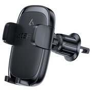  АЗУ ACEFAST D48 (AF-D48-BK) Press Type Wireless Charging Car Holder For Air Vent Black 