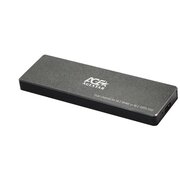  Внешний корпус SSD AgeStar 31UBVS6C NVMe/SATA USB3.0 алюминий черный M2 2280 B/M-key 