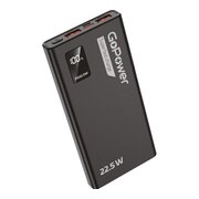  Внешний аккумулятор GoPower PB03-20 20000mAh 3.0A 22.5W 2USB/Type-C черный (00-00029660) 
