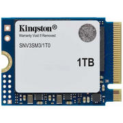  SSD Kingston NV3 SNV3SM3/1T0, 1000GB, M.2(22x30mm), NVMe, PCIe 4.0 x4, 3D TLC, R/W 6000/4000MB/s, TBW 320, DWPD 0.2 