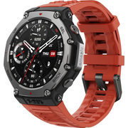  Smart-часы Amazfit T-Rex 3 A2323 48.5мм (1746757) 1.5" Amoled корп.темно-серый рем.красный разм.брасл. 145-210мм 