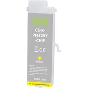  Картридж перезаправляемый струйный Cactus CS-R-PFI320Y-Chip PFI-320Y желтый 260мл для Canon imagePrograf TM-200/200MFP/205/300/300MFP/305/250/255 