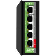  Коммутатор неуправляемый Digma DSP404F-1F-200 (L2) 5x100Мбит/с 4PoE 4PoE+ 1PoE++ 200W 