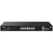  Коммутатор управляемый PoE Tenda TEG2220P-16-250W 18 портов, 18x1Гбит/с, SFP 2x1Гбит/с, PoE 16x30Вт (до 230Вт) 