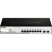  Коммутатор настраиваемый D-Link DGS-1210-08P/G3A (L2) 8x1Гбит/с 2SFP 8PoE 65W 