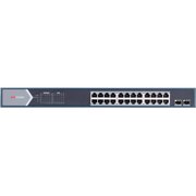  Коммутатор управляемый Hikvision DS-3E1526P-E 24x1Гбит/с 2SFP 24PoE+ 370W 
