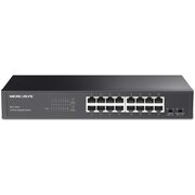  Коммутатор Mercusys MS116GS с 16 гигабитными портами для размещения на столе или в стойке 