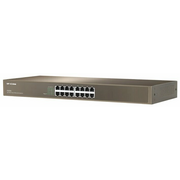  Коммутатор неуправляемый IP-COM F1016 16 портов, 16x100Мбит/с, настольный/ установка в стойку, металлический корпус 